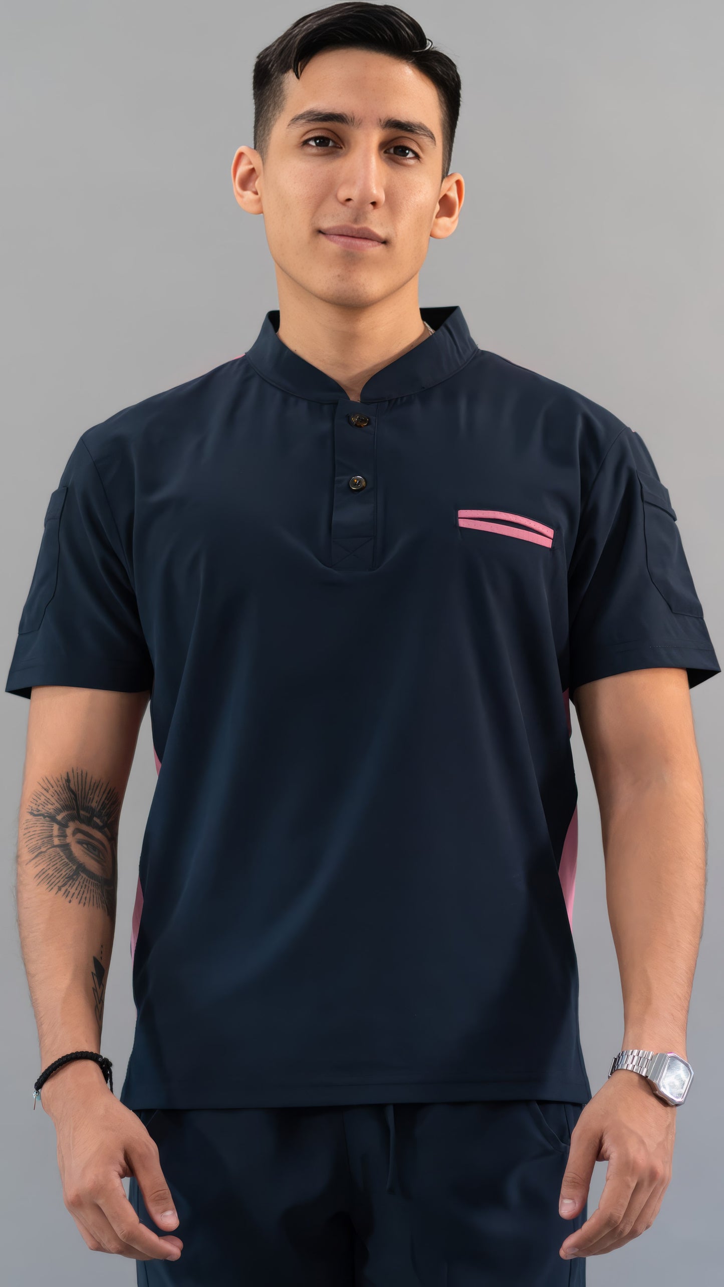 Men's Top Navy/Pink, Scrubs 520