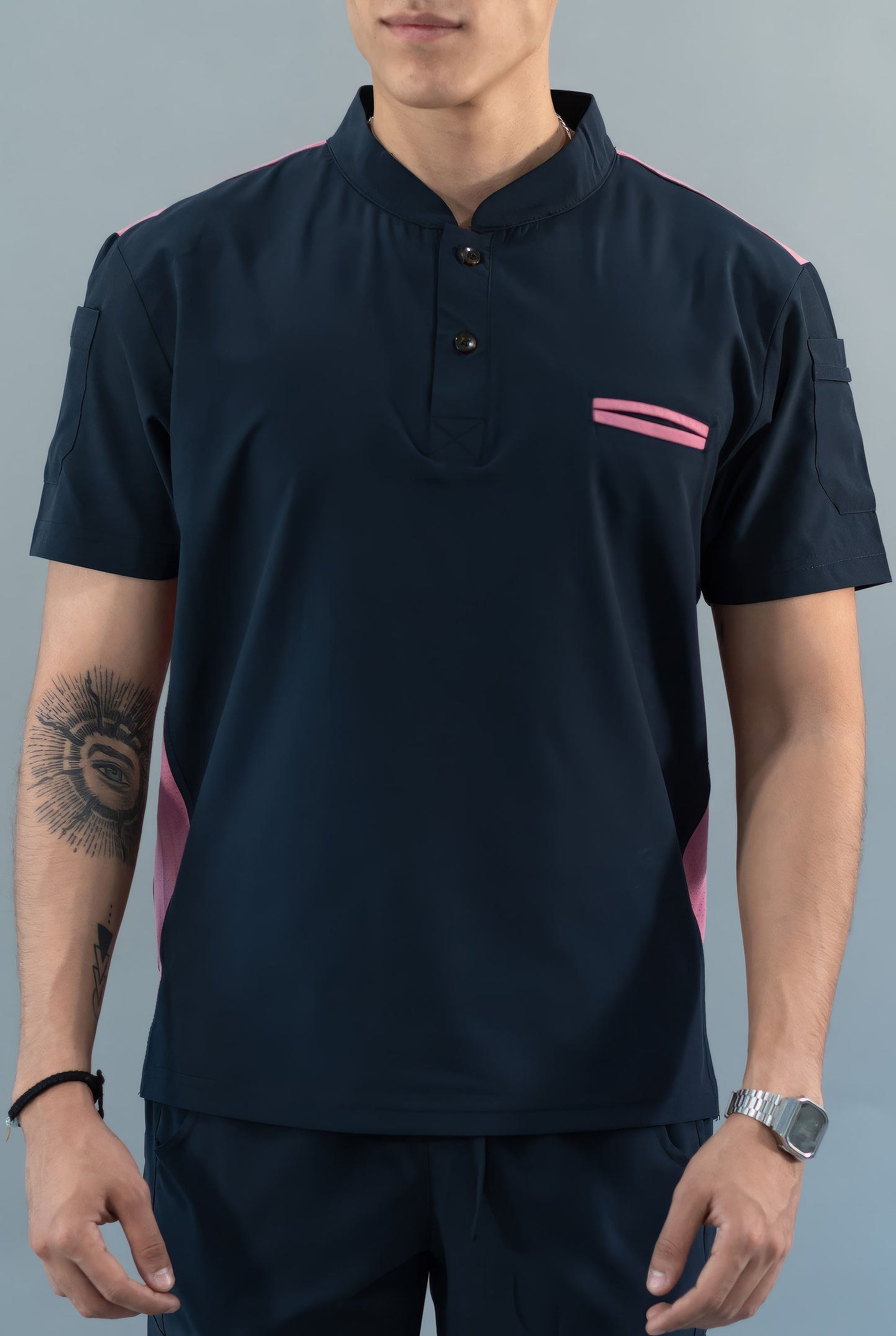 Men's Top Navy/Pink, Scrubs 520