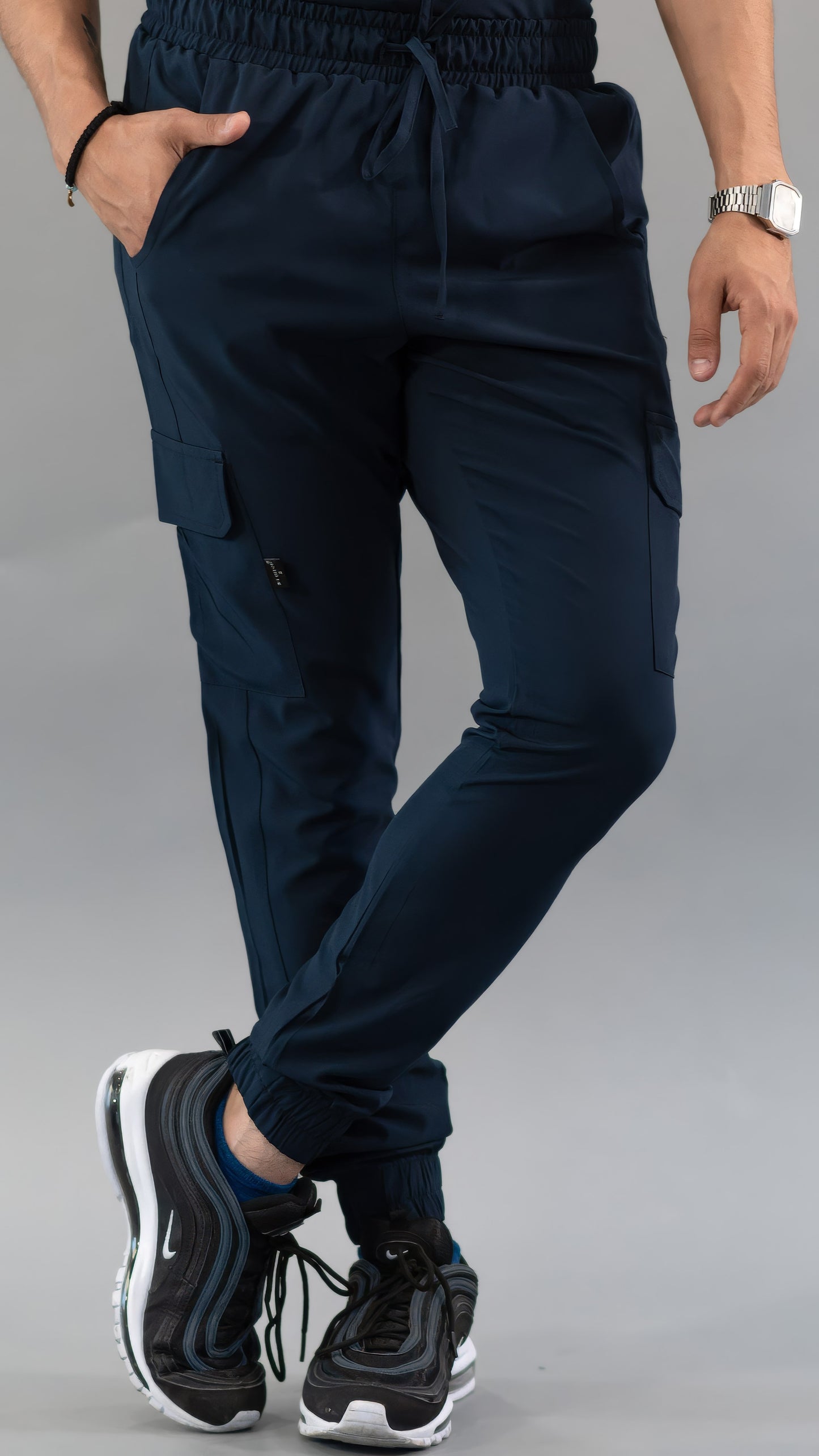 Men's Skinny Navy Joggers, Scrubs 520