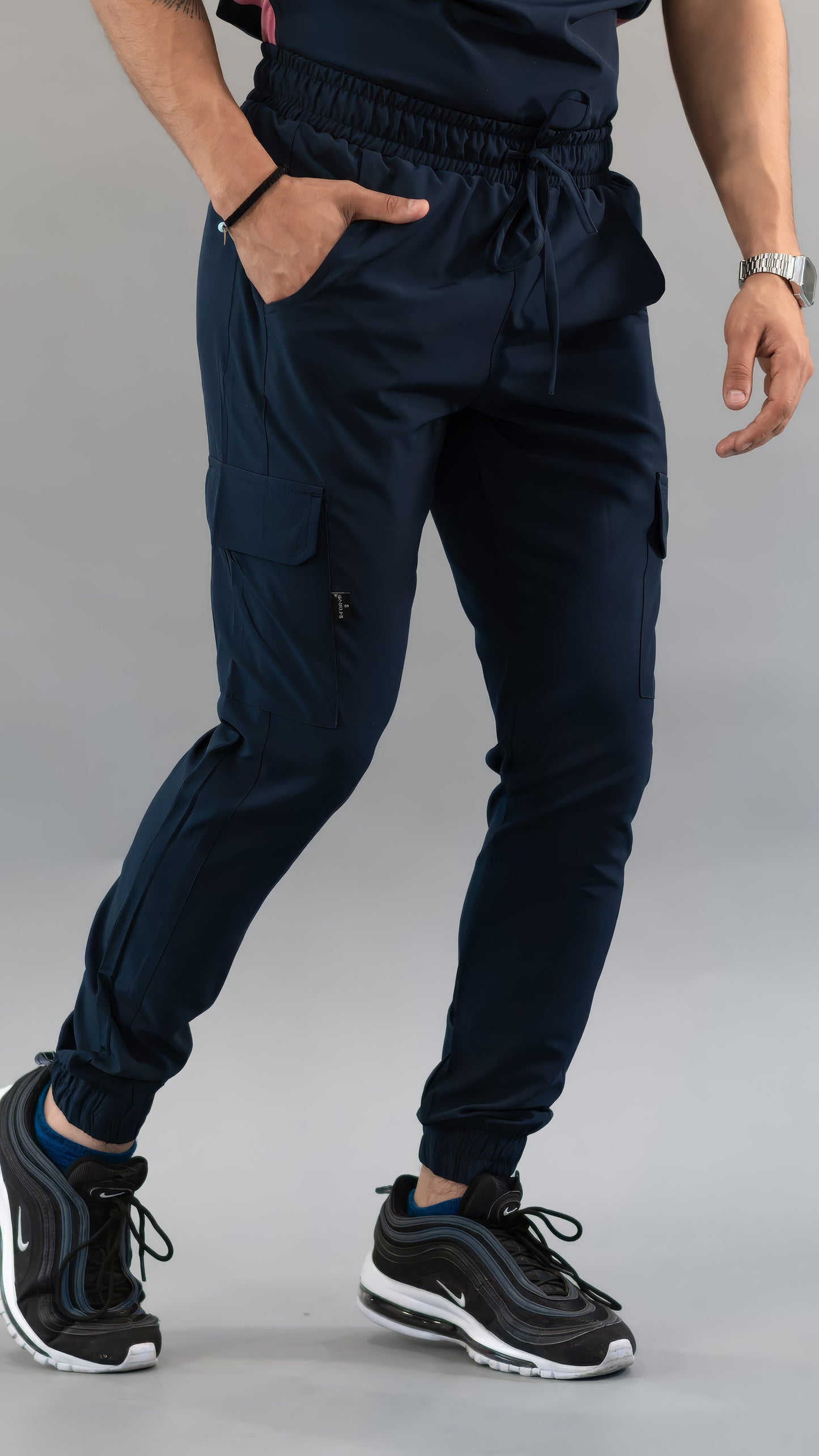 Men's Skinny Navy Joggers, Scrubs 520