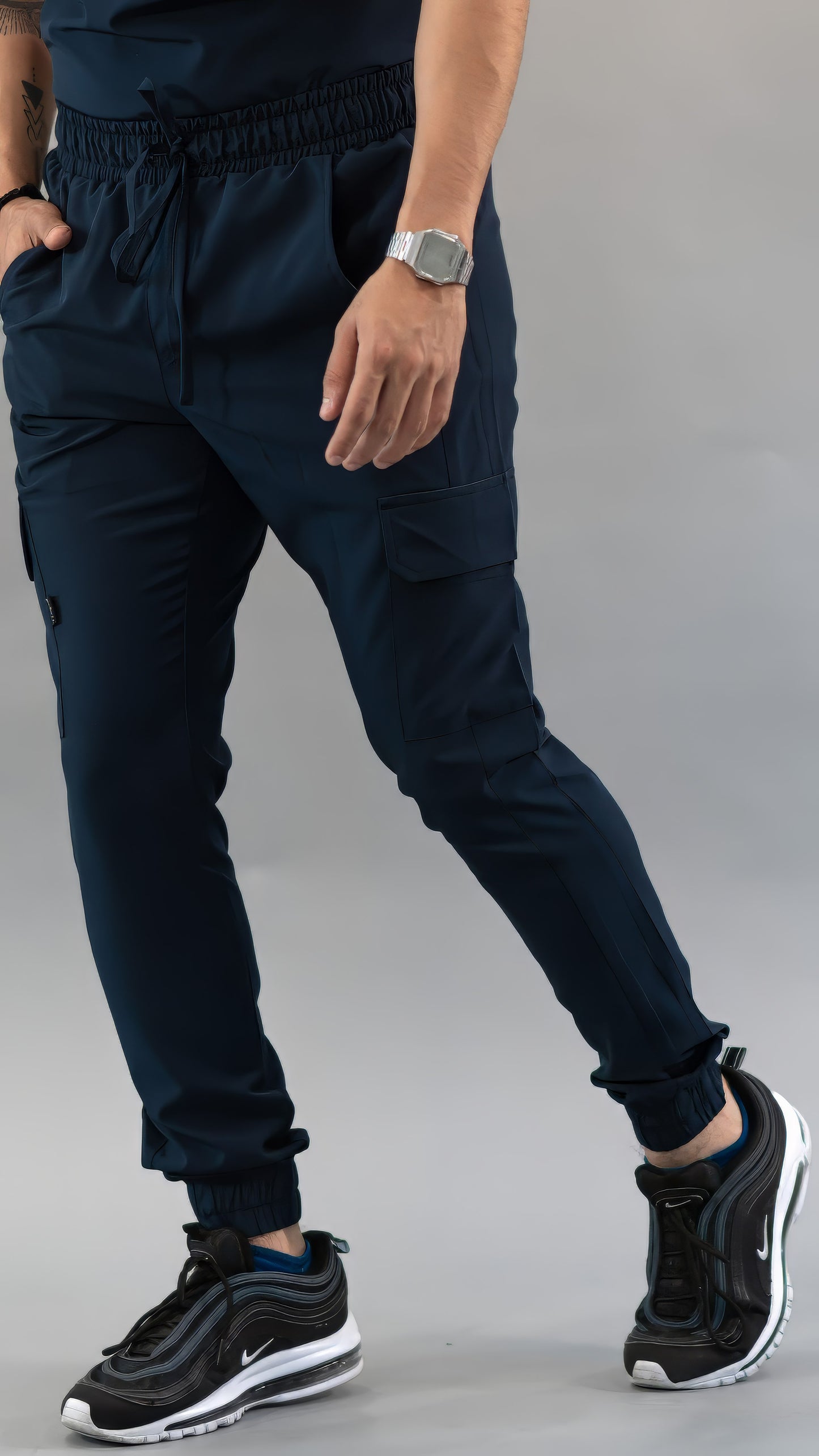 Men's Skinny Navy Joggers, Scrubs 520