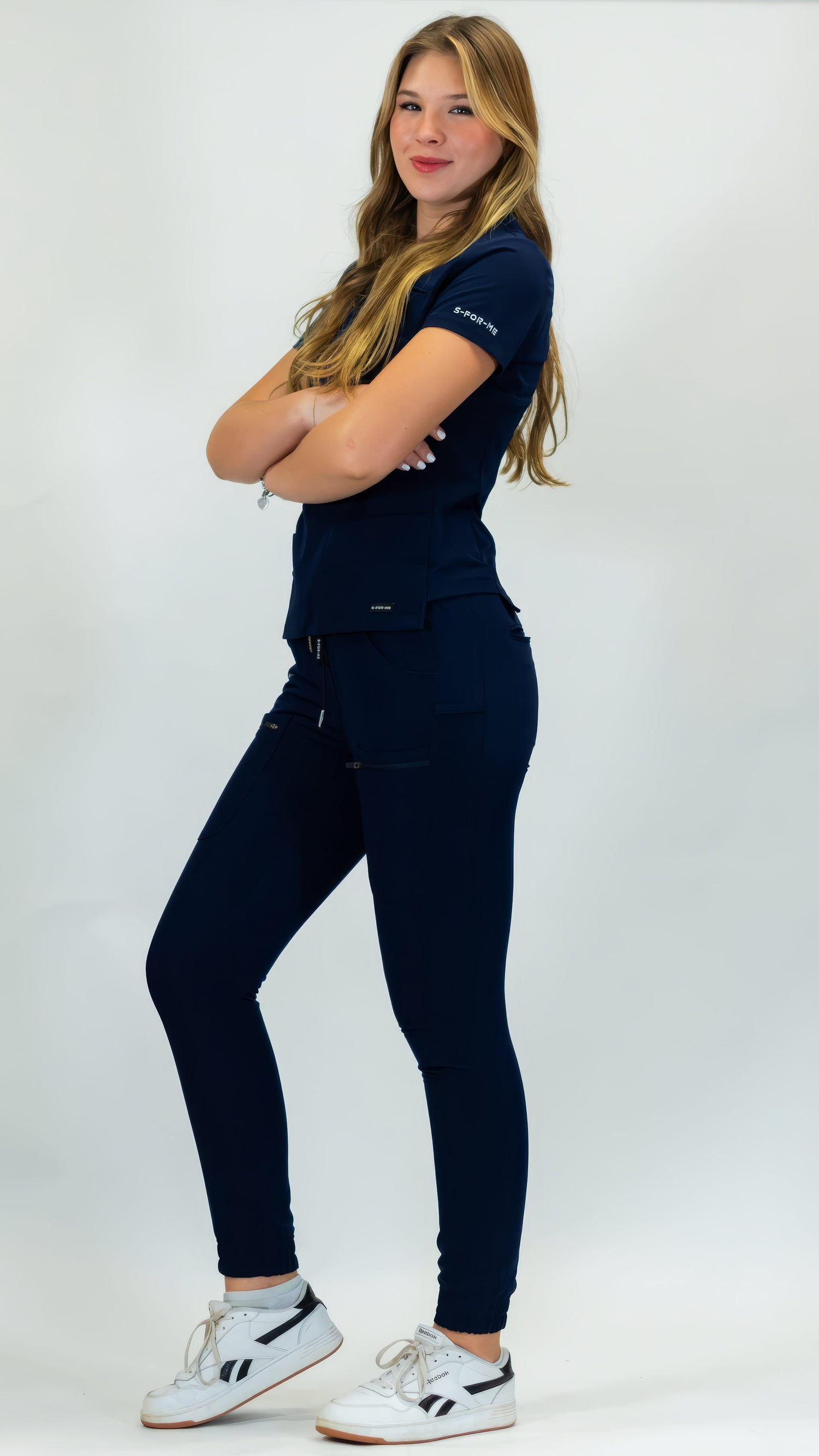 Women's Waterproof Navy Jogger, Scrubs Style 300 – S-FOR-ME Scrubs women-s-waterproof-navy-jogger-scrubs-style-300-s-for-me-scrubs