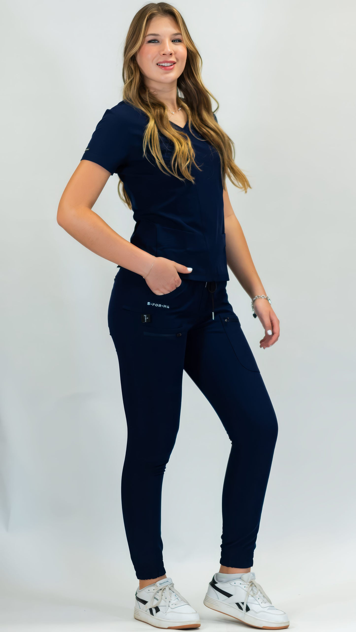 Women’s Waterproof Navy Top, Scrubs  style 300