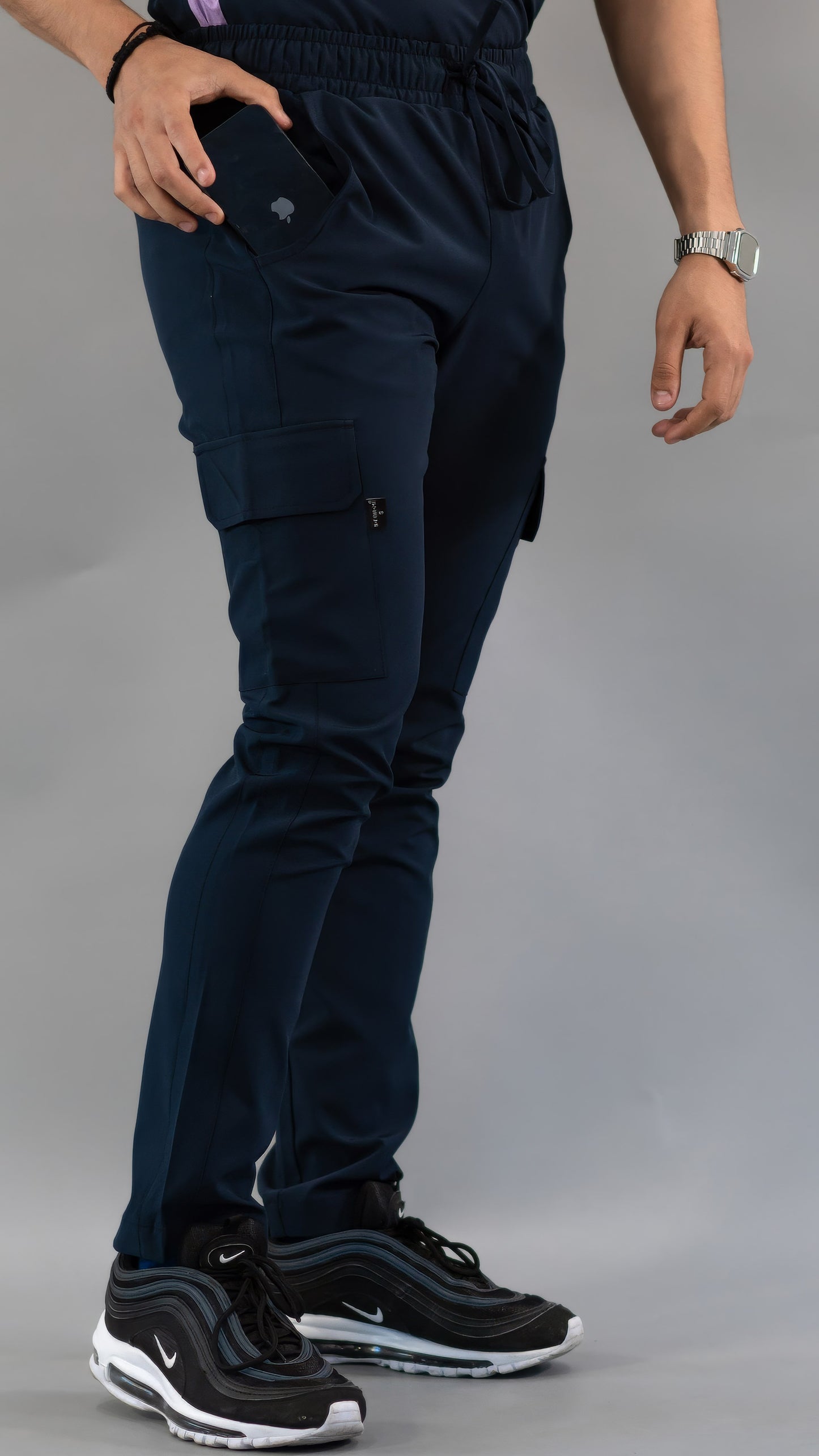 Men's Skinny Navy Pants, Scrubs 520