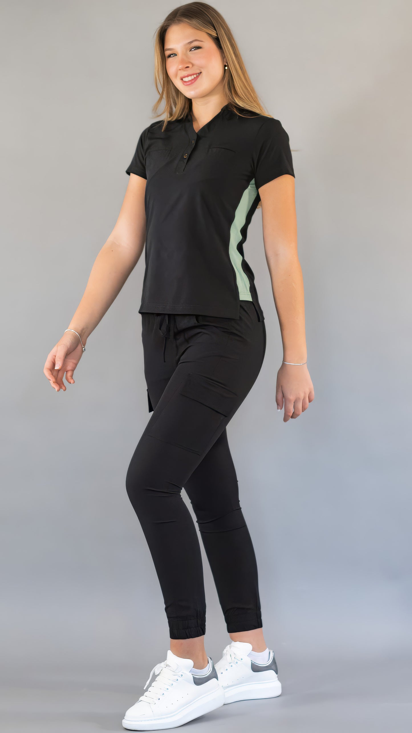 Women's Top Black/Mint, Scrubs 520