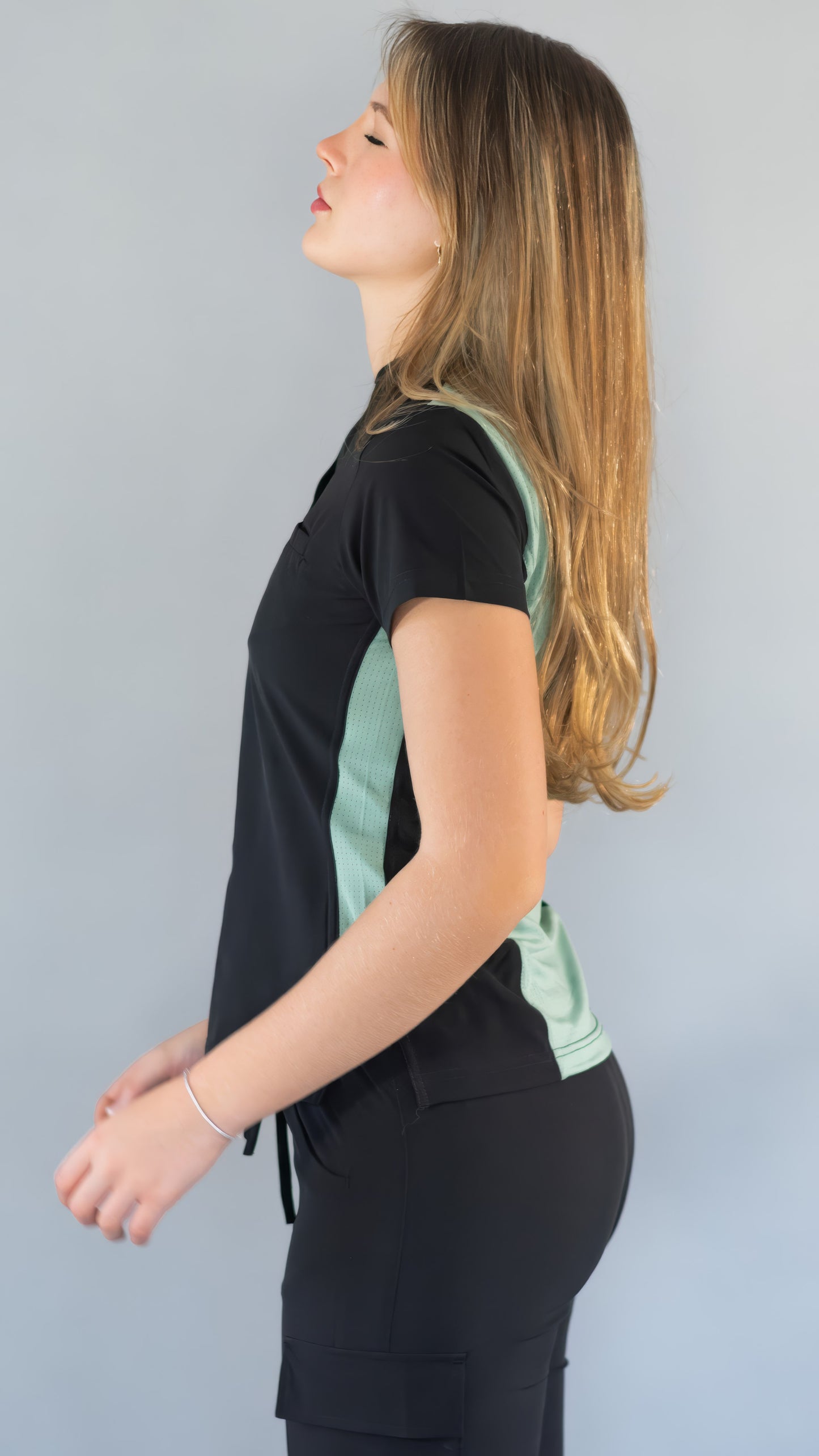 Women's Top Black/Mint, Scrubs 520