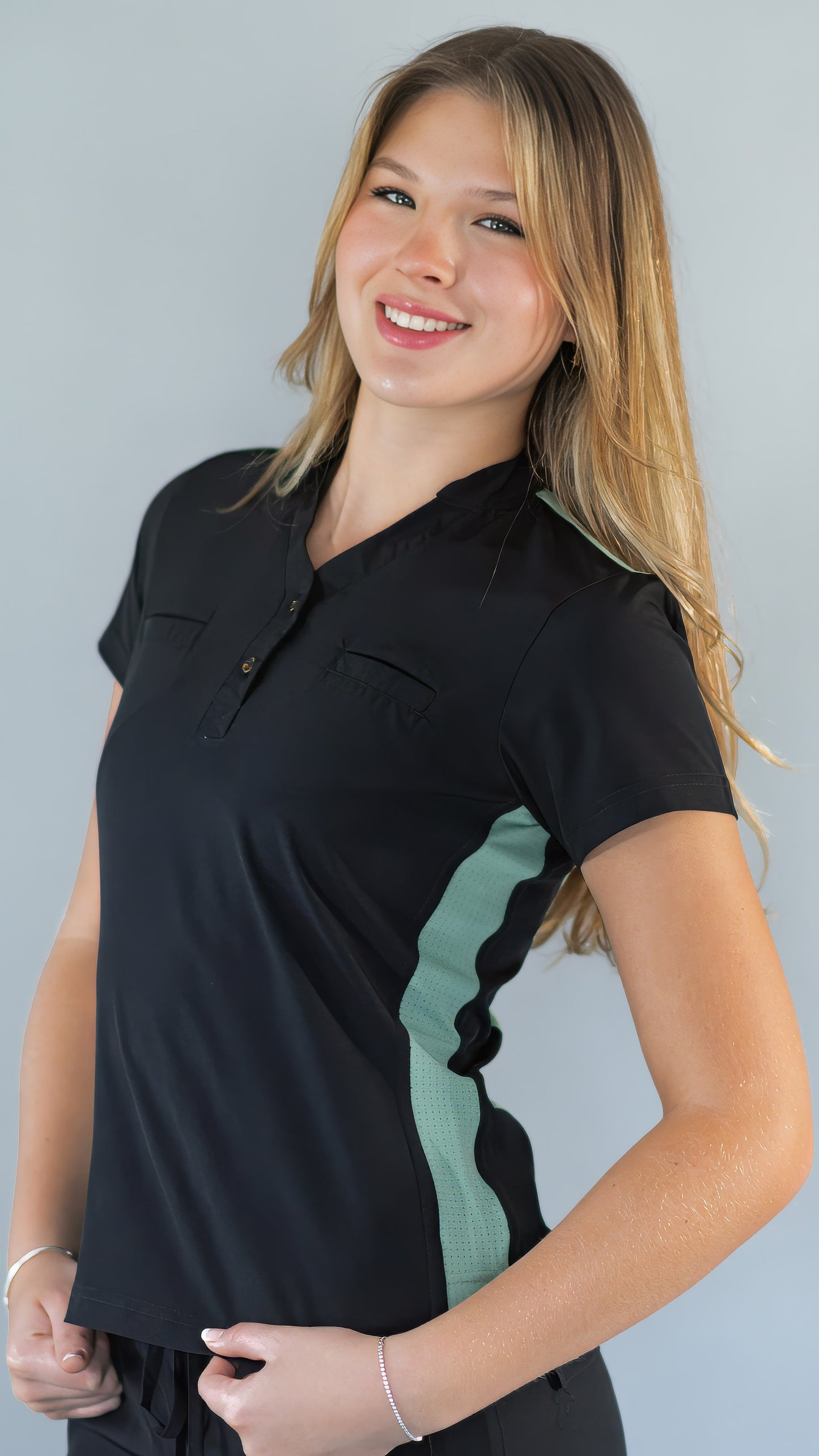 Women's Top Black/Mint, Scrubs 520