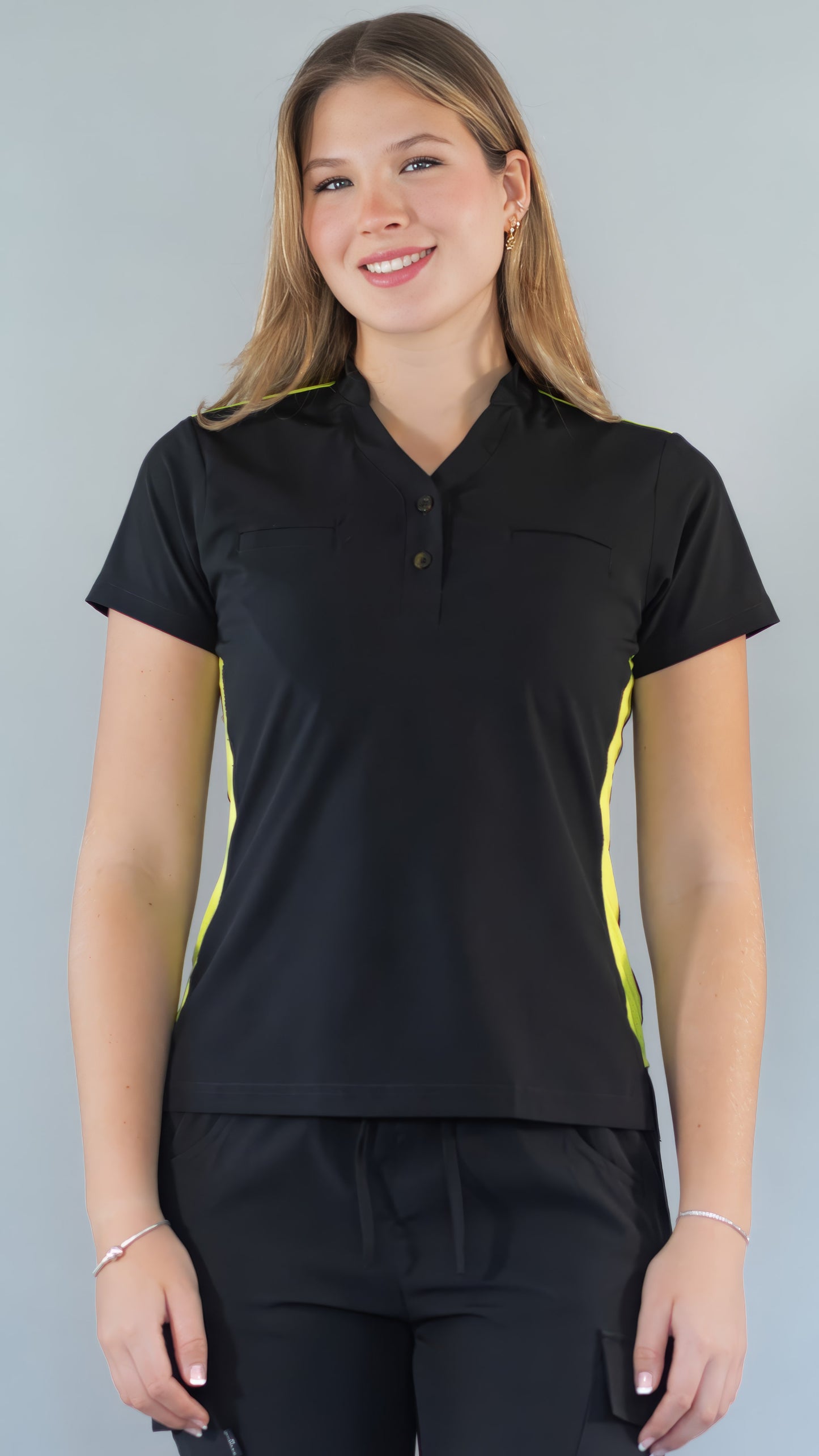 Women's Top Black/Leemon, Scrubs 520