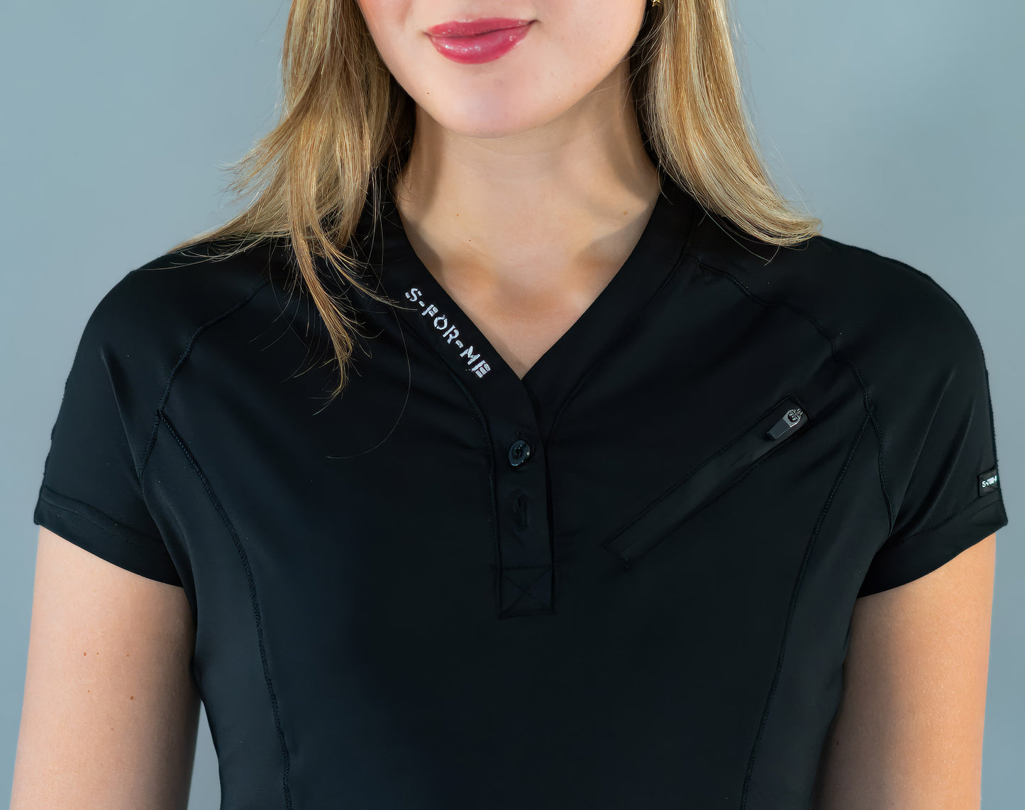 Women’s Top 905 Black, Super Stretch Scrubs