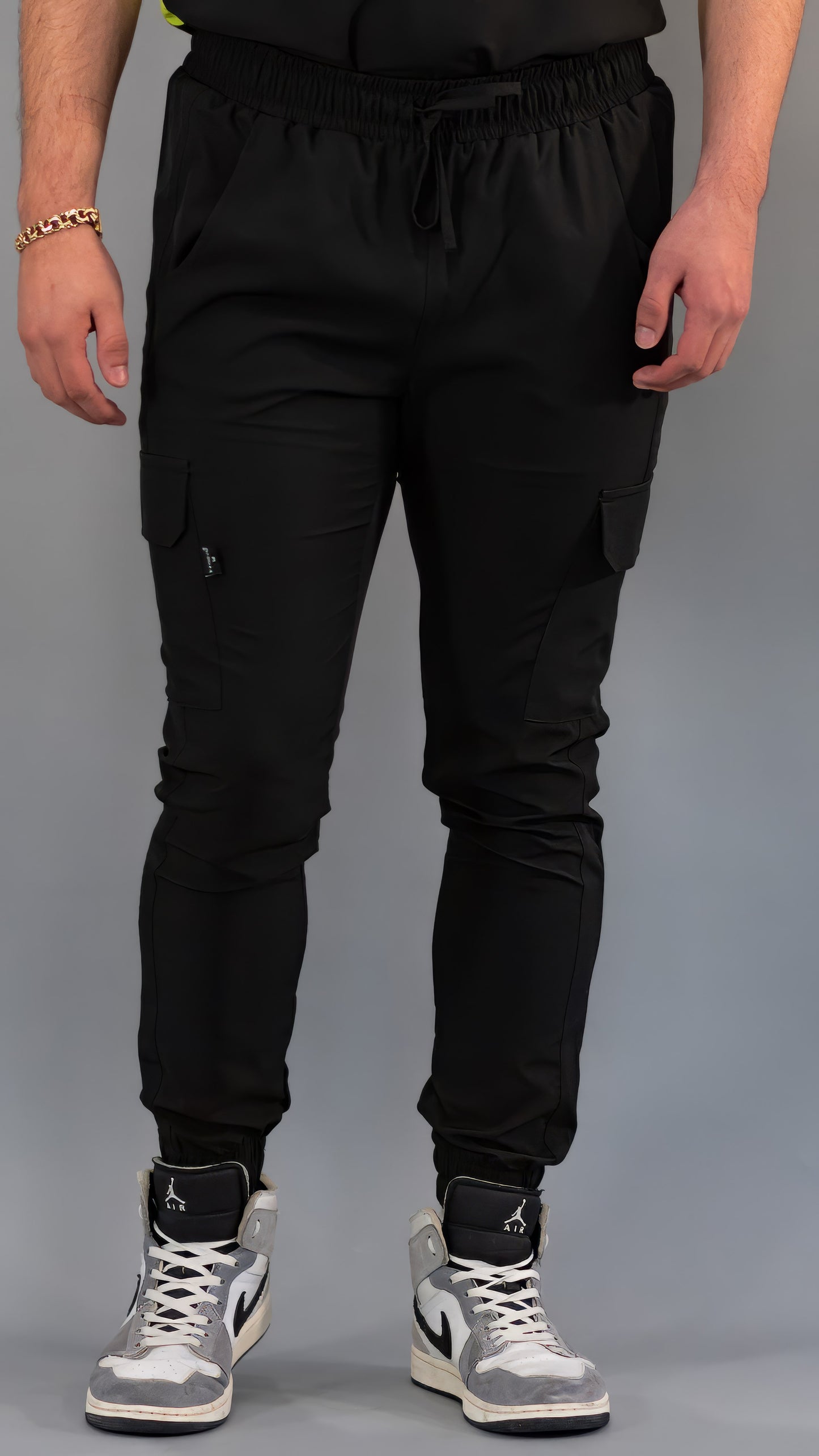 Men's Skinny Black Joggers, Scrubs 520