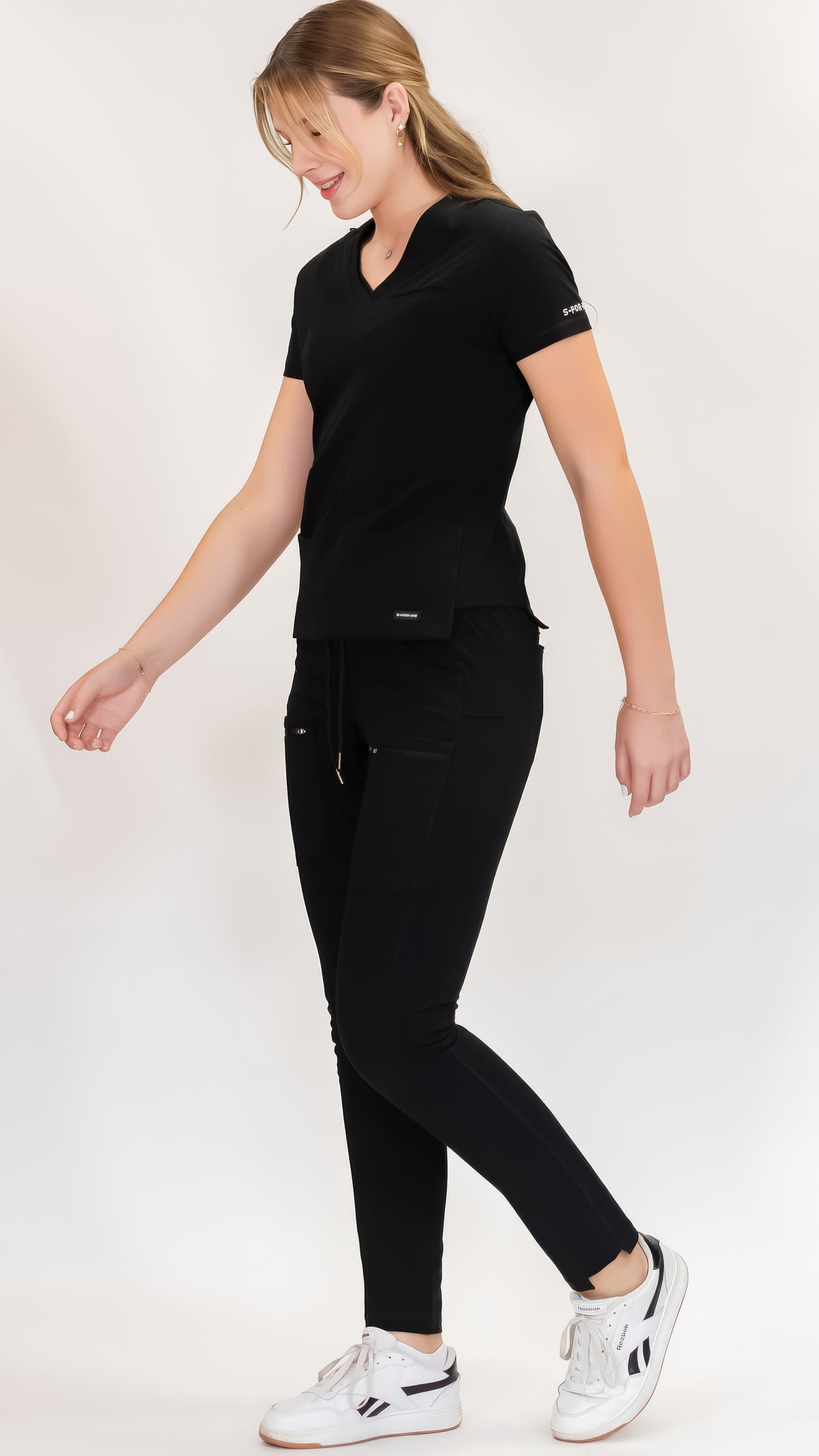 Women’s Waterproof Black Top, Scrubs style 300