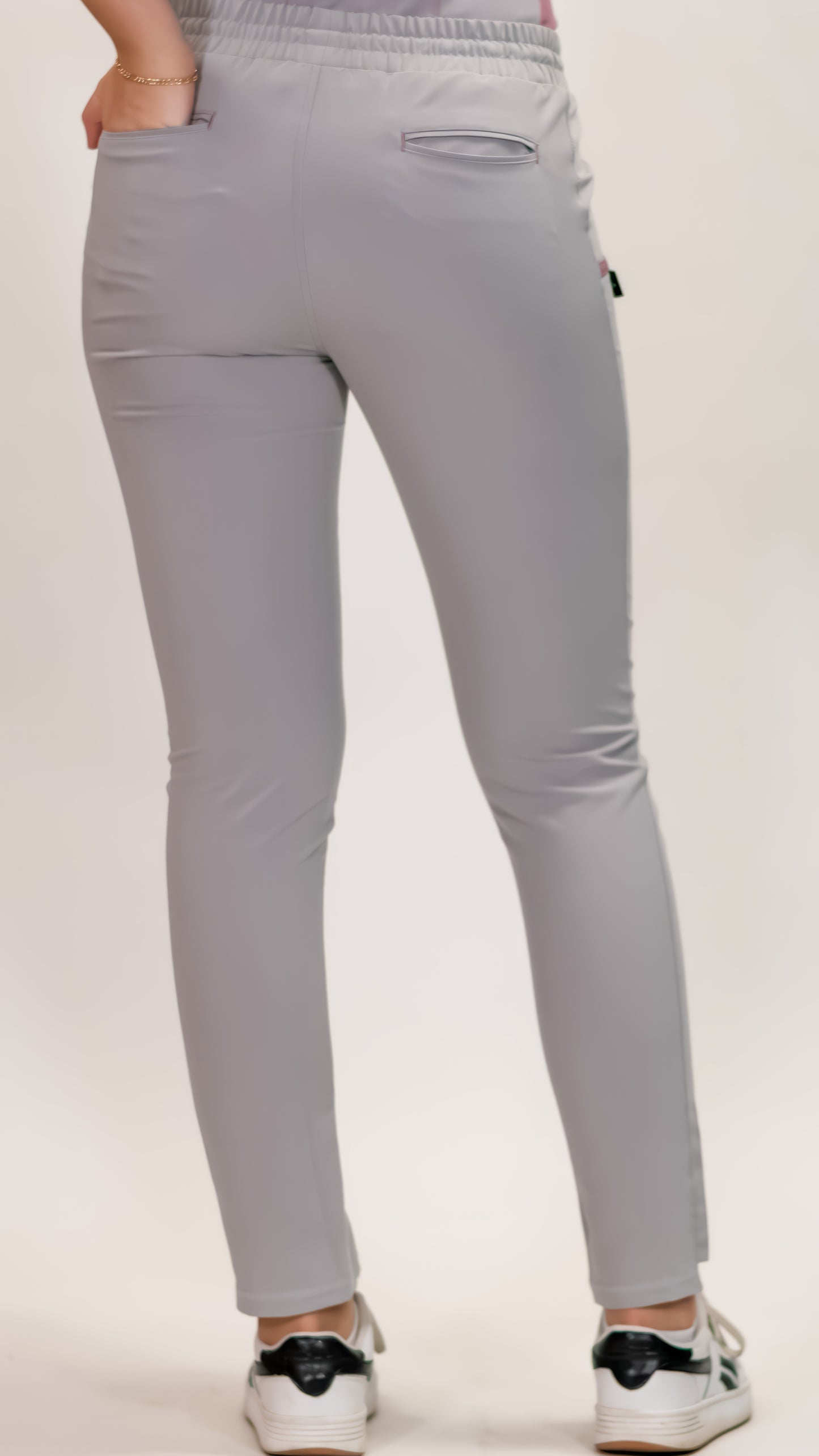 Women’s Waterproof Pearl Gray Pants, Scrubs Style 300