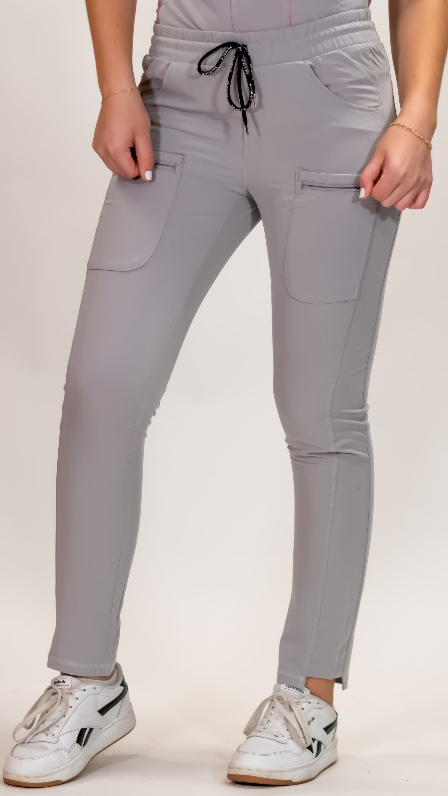 Women’s Waterproof Pearl Gray Pants, Scrubs Style 300