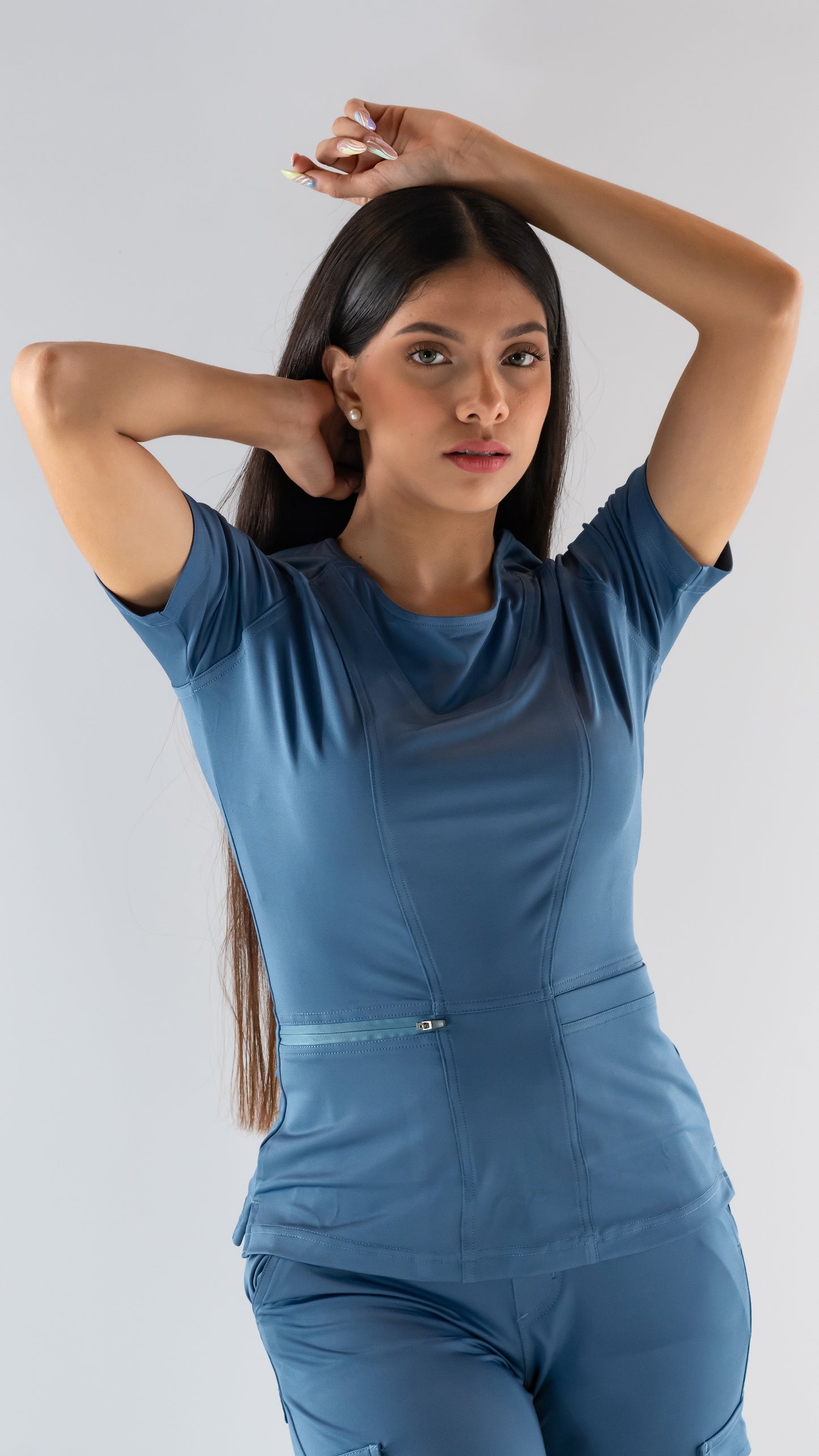 Women's Top 901 Cornflower Blue Super Stretch