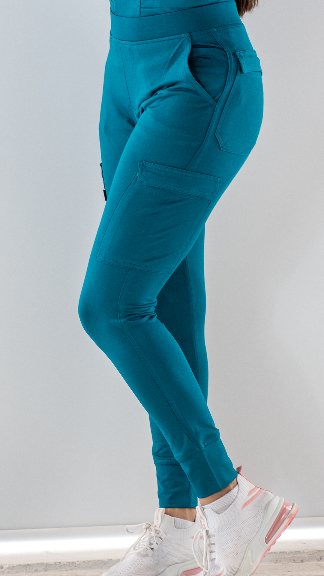 Caribbean Blue Yoga Waistband Petite Women's Jogger Pants 8520P - The  Nursing Store Inc.