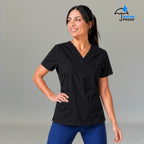 Women's Scrub Top 502 Black Lightweight