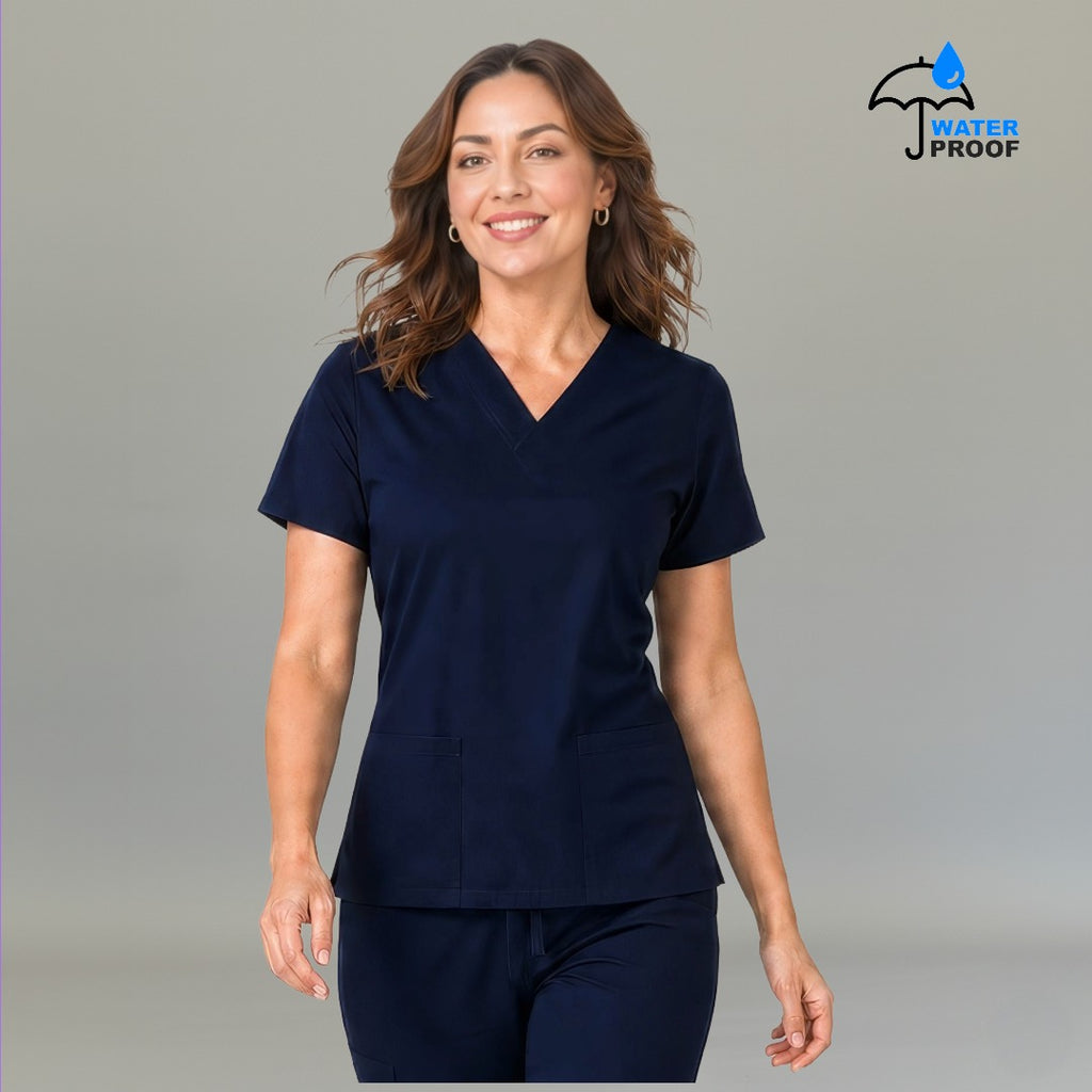 Women's Scrub Top 502 Navy Lightweight