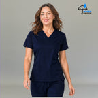Women's Scrub Top 502 Navy Lightweight