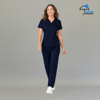 Women's Scrub Top 502 Navy Lightweight