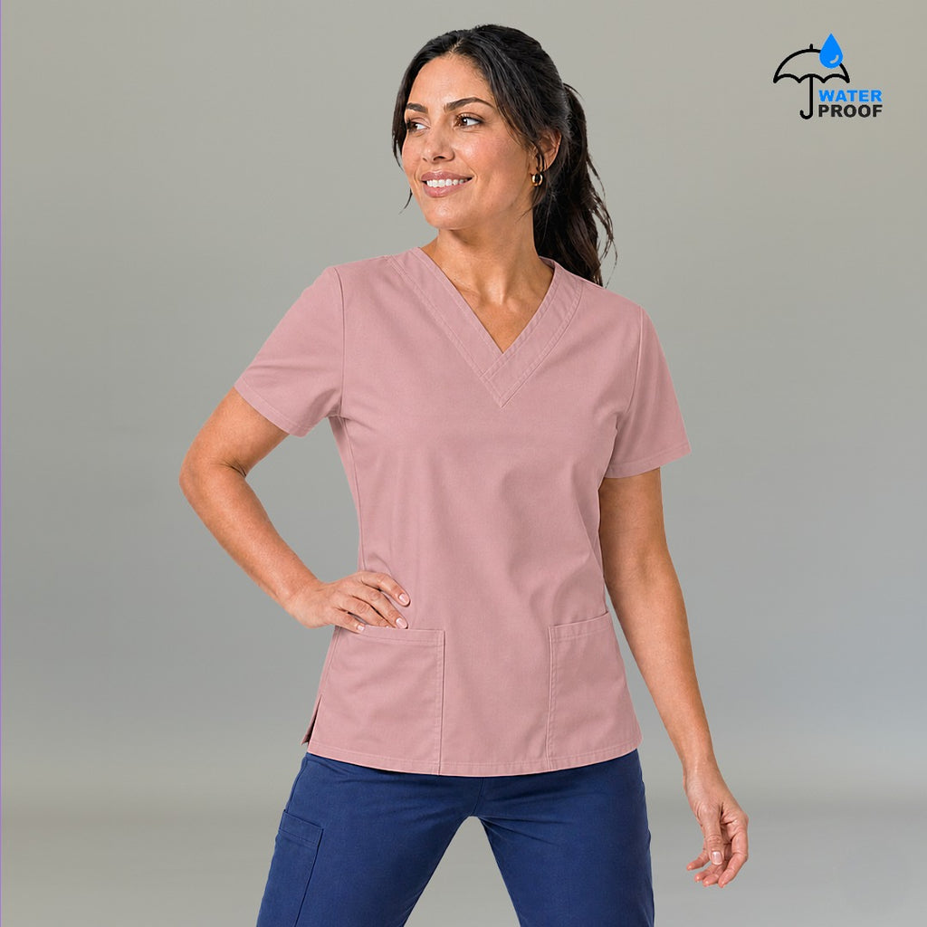 Women's Scrub Top 502 Dusty Pink Lightweight