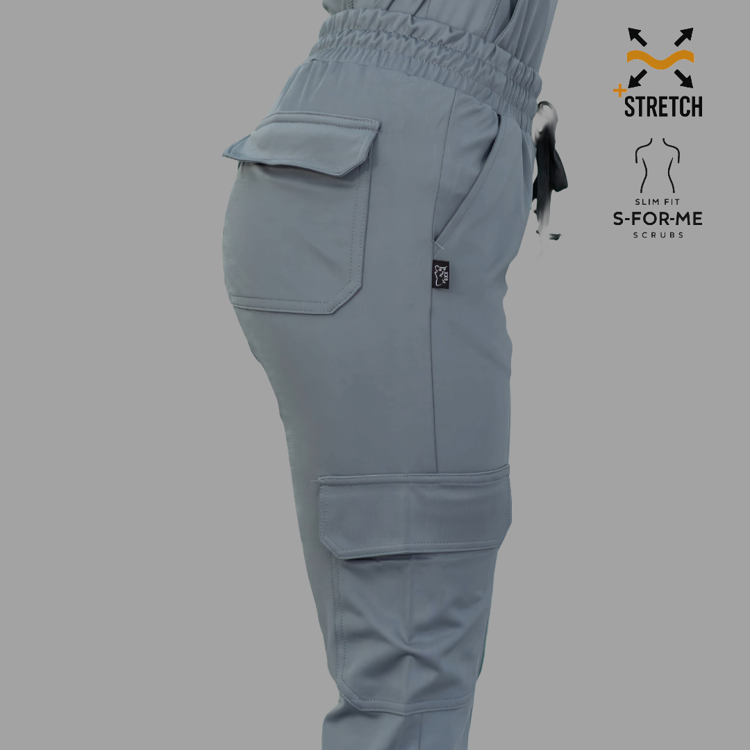 Women's Jogger Pants 910 Medium Gray, Super Stretch Scrubs
