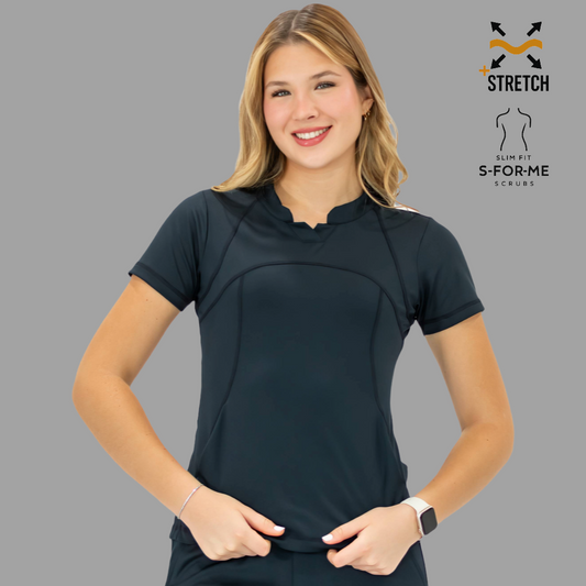 Women's Top 910 Navy Blue, Super Stretch Scrubs