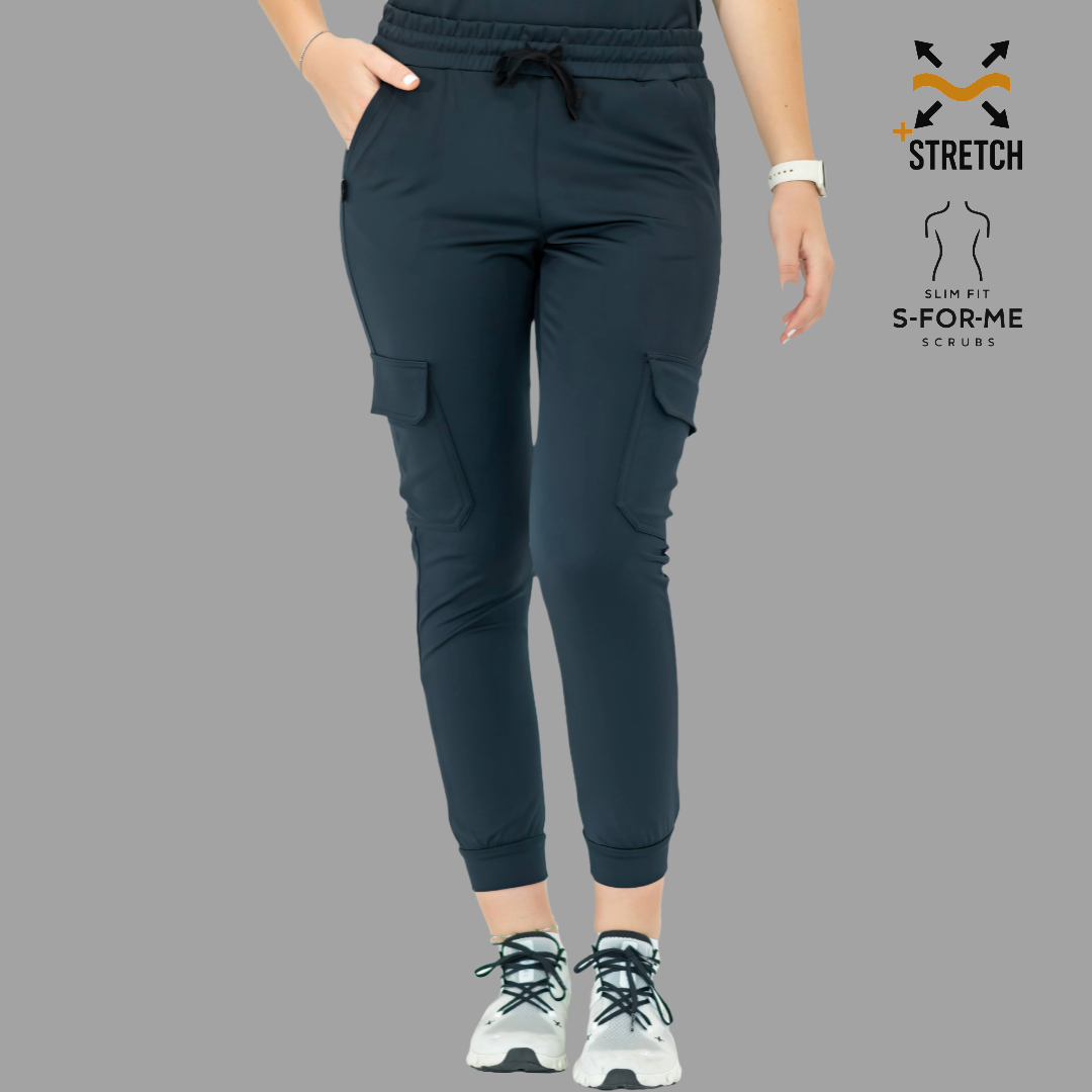 Women's Jogger Pants 910 Navy Blue, Super Stretch Scrubs