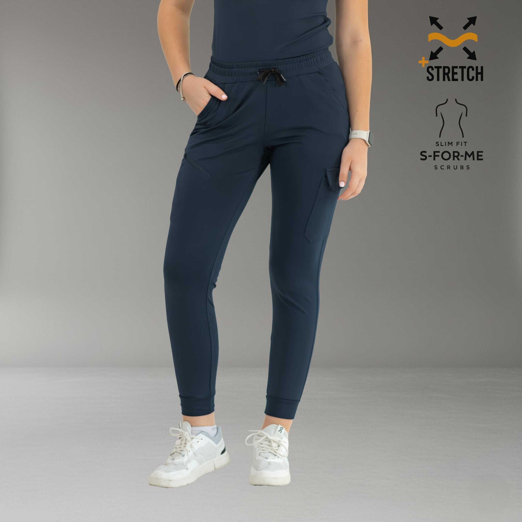 Women’s Jogger 905 Navy Blue, Super Stretch Scrubs
