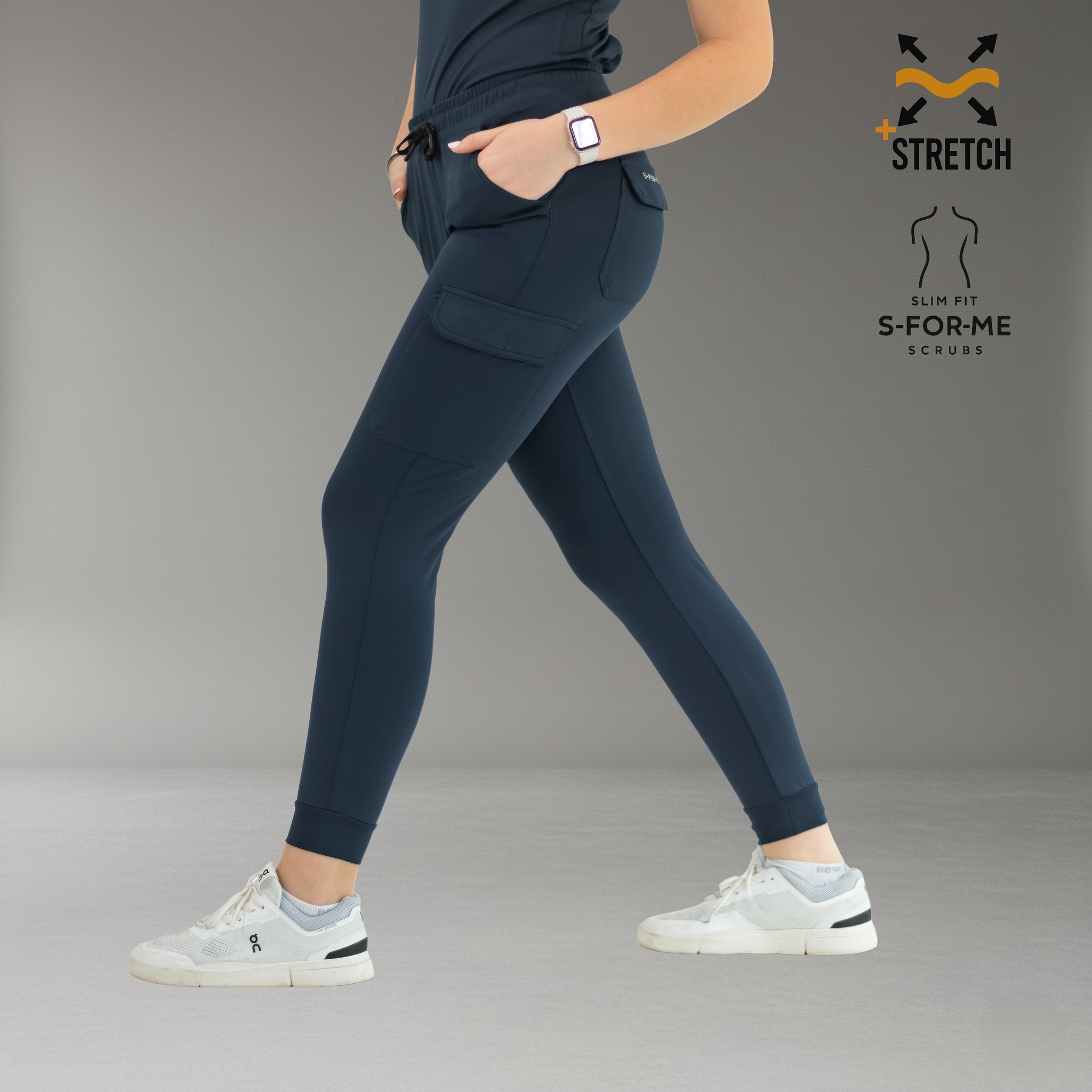 Women’s Jogger 905 Navy Blue, Super Stretch Scrubs