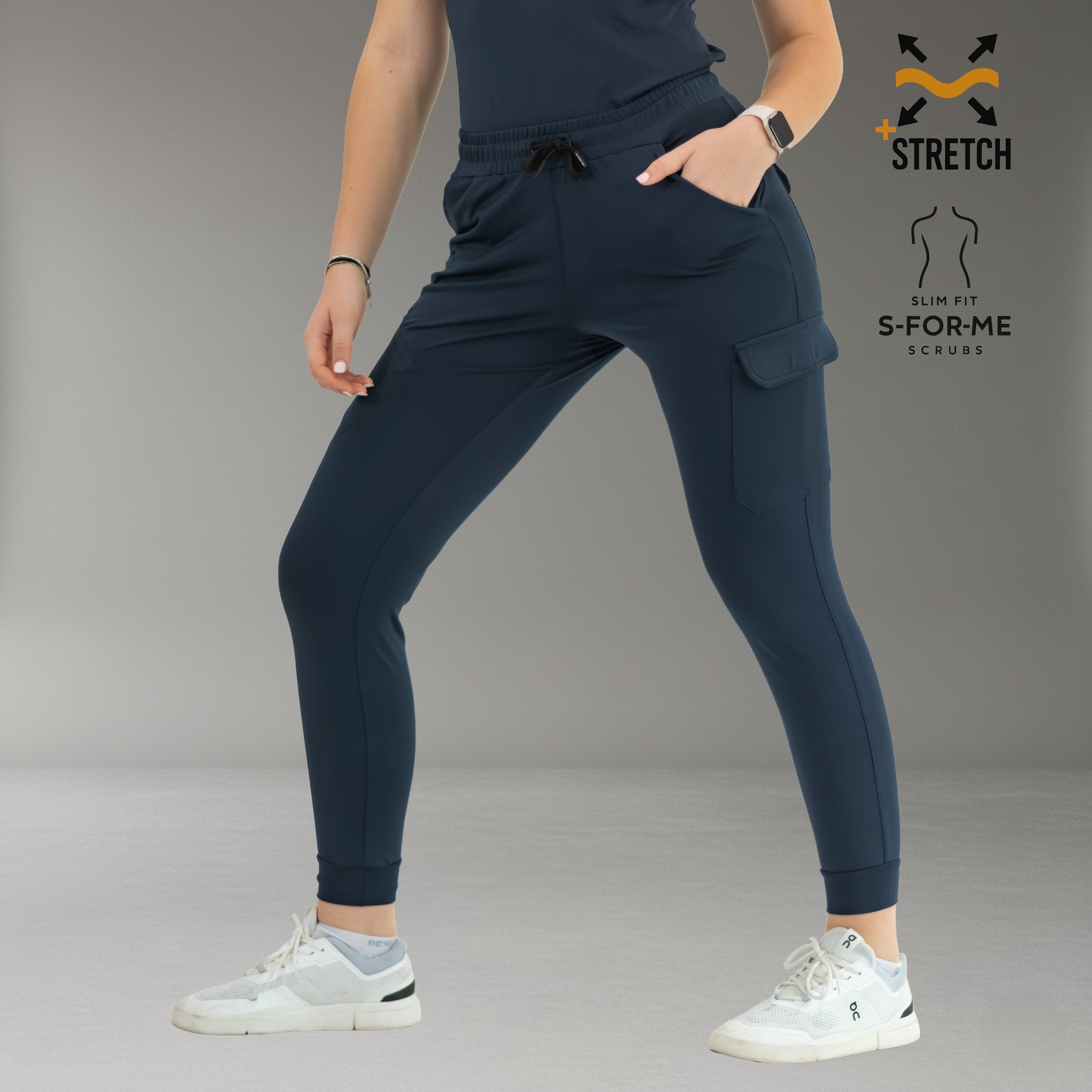Women’s Jogger 905 Navy Blue, Super Stretch Scrubs