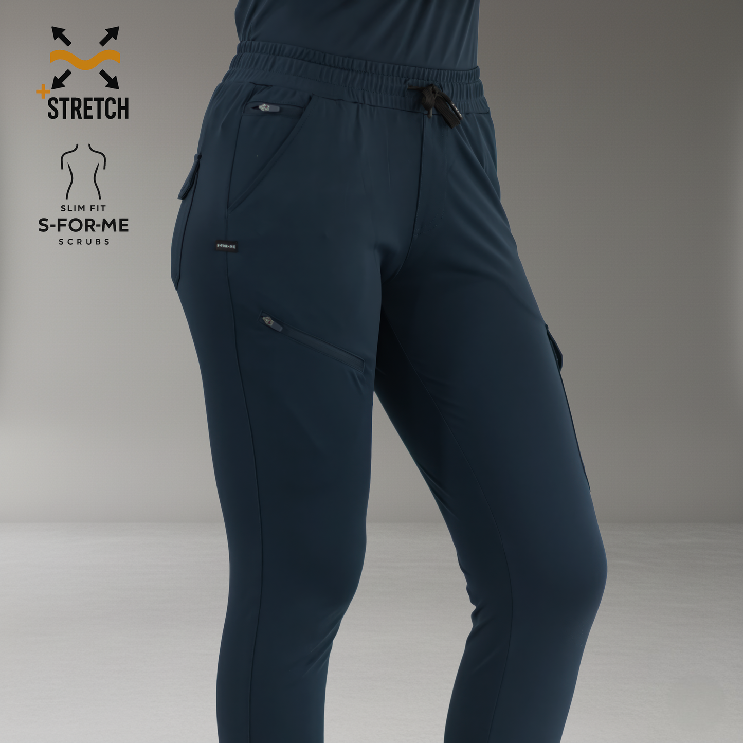 Women’s Jogger 905 Navy Blue, Super Stretch Scrubs