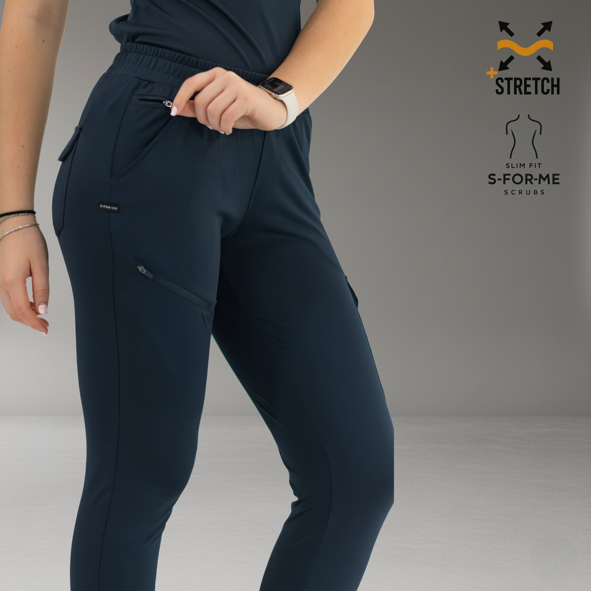 Women’s Jogger 905 Navy Blue, Super Stretch Scrubs