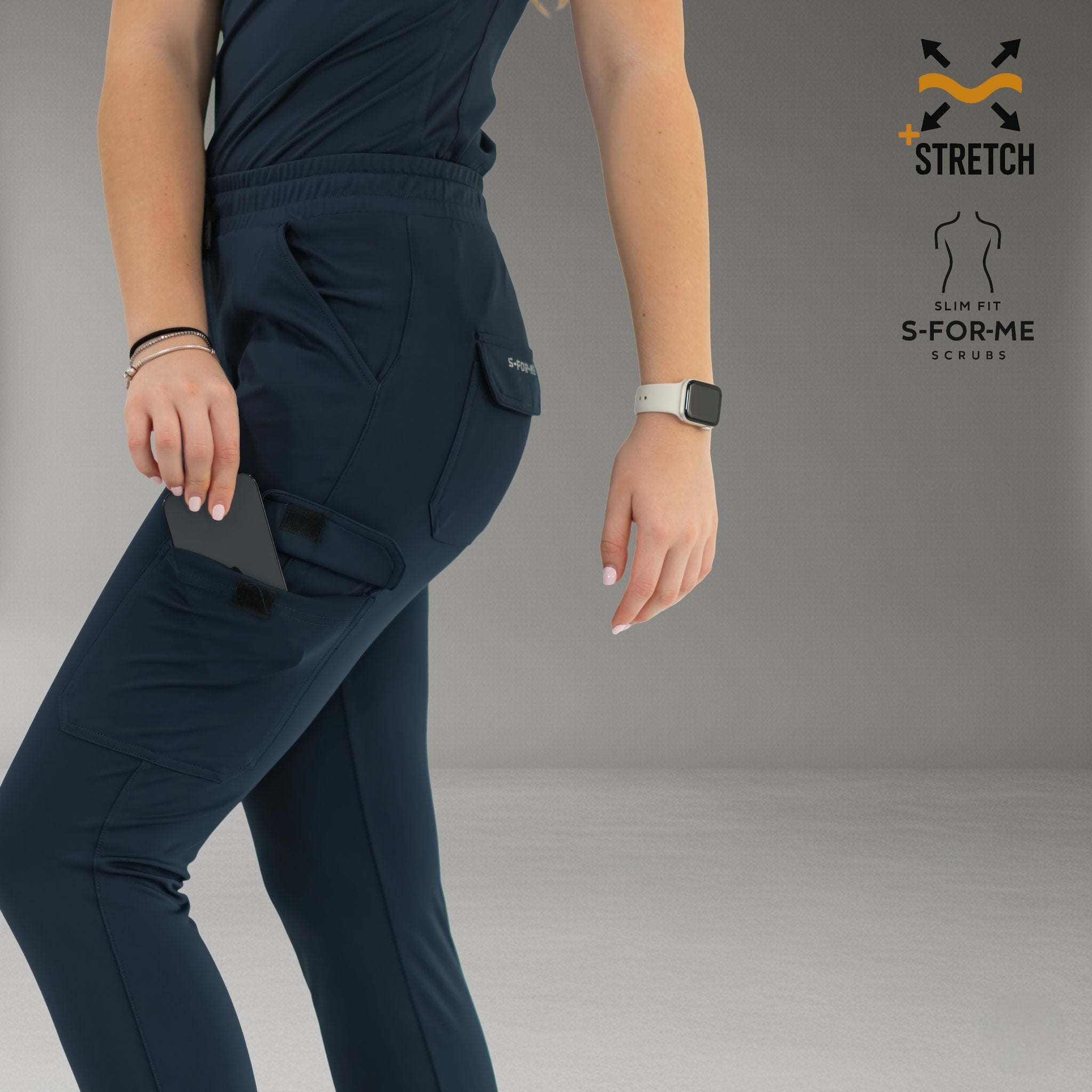 Women’s Jogger 905 Navy Blue, Super Stretch Scrubs