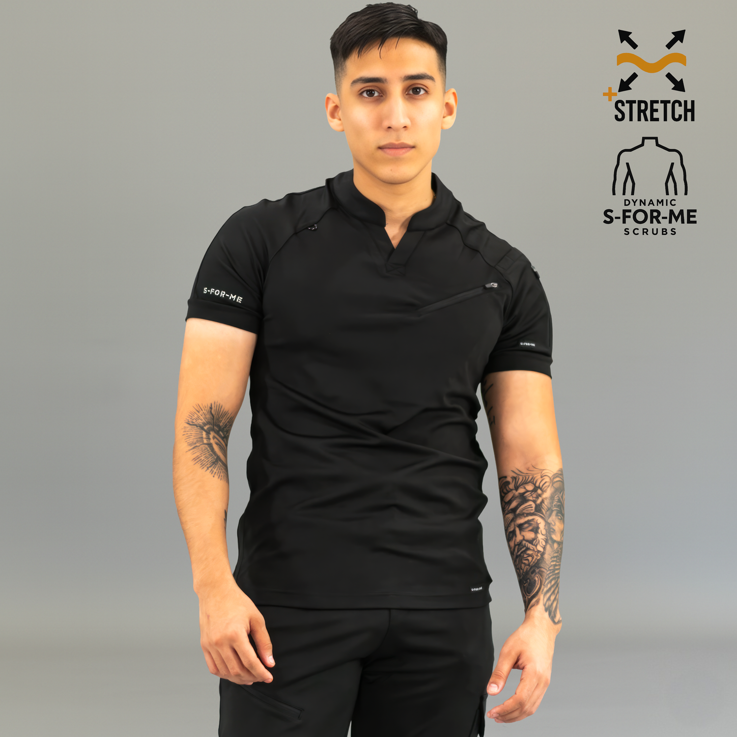 black medical uniforms