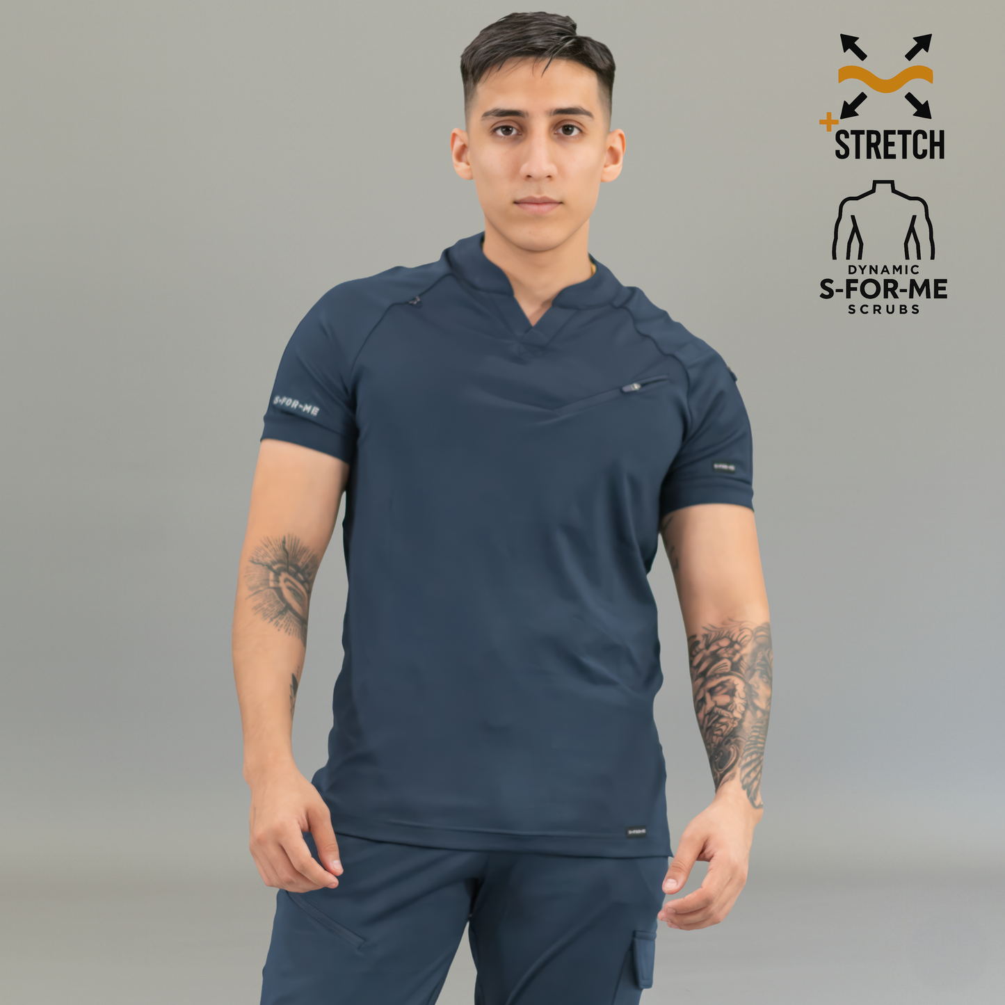 navy blue medical scrubs