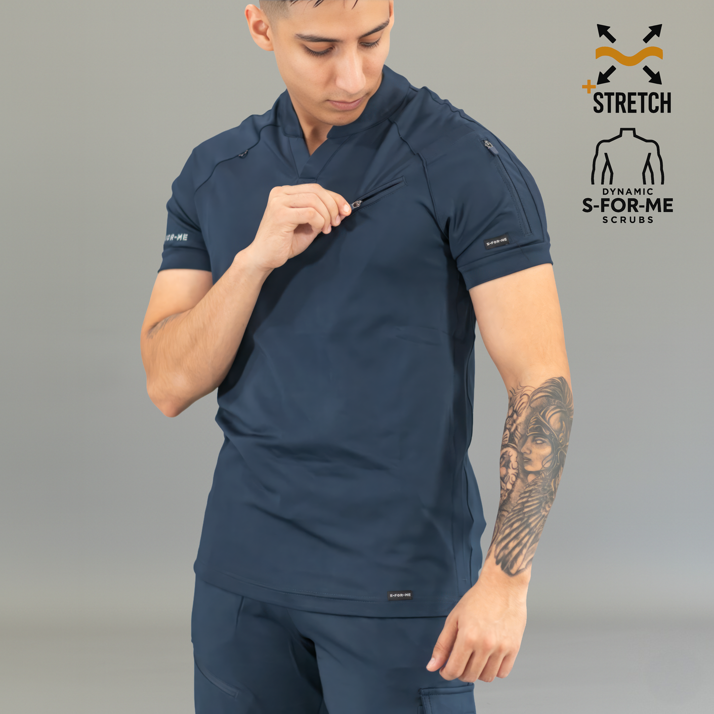 medical scrubs men's