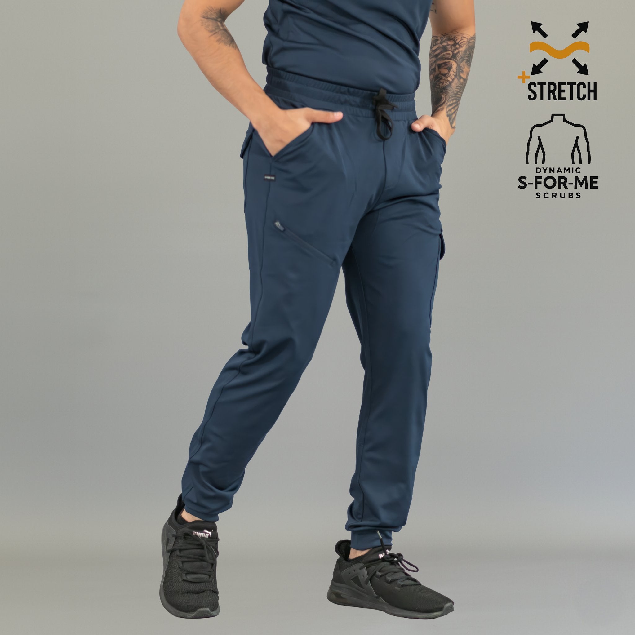 medical scrubs blue
