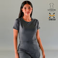 Women's Top 901 Oxford Gray, Super Stretch Scrubs