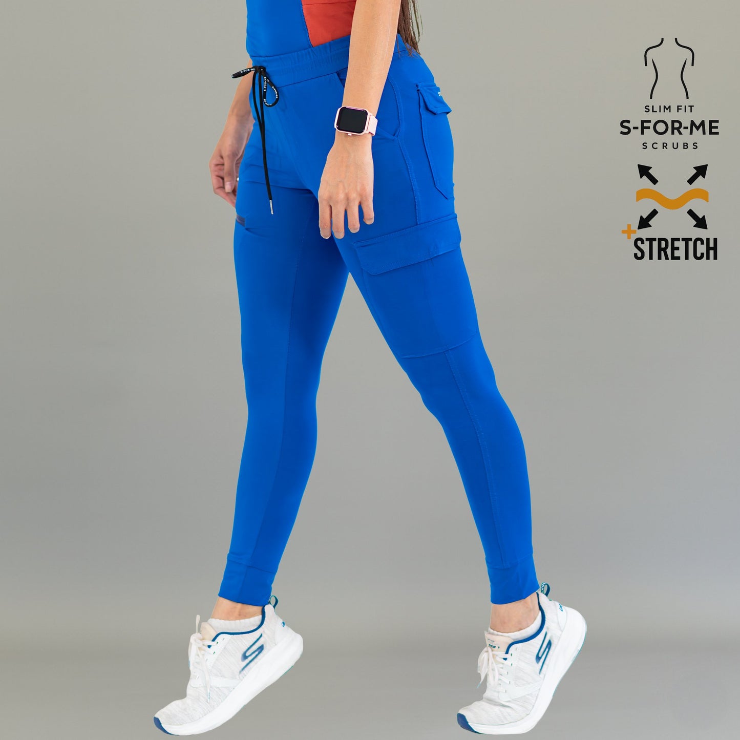 super stretch scrubs royal blue
