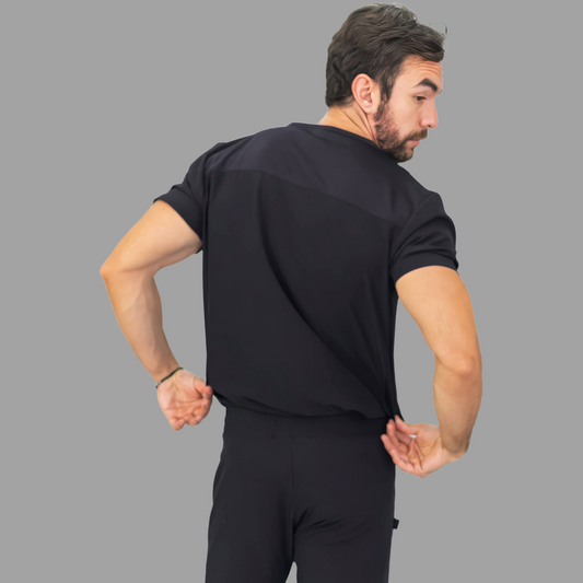 Men's Top Fways Black, Scrubs 530