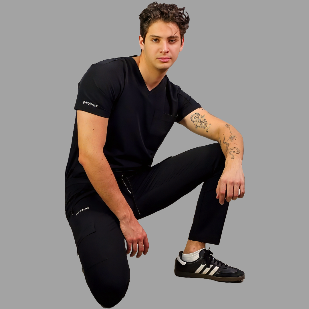 Men’s Scrub Top style 300 Black