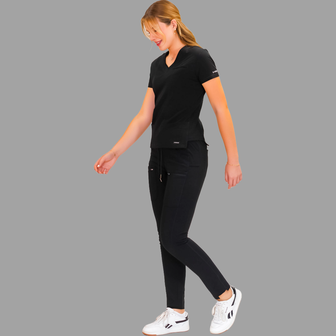 Women’s Waterproof Black Top, Scrubs style 300