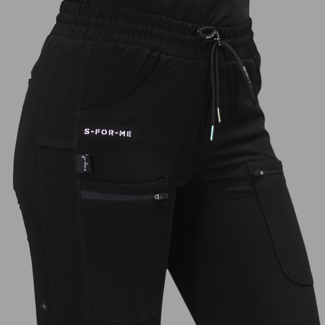 Women’s Waterproof Black Jogger, Scrubs Style 300