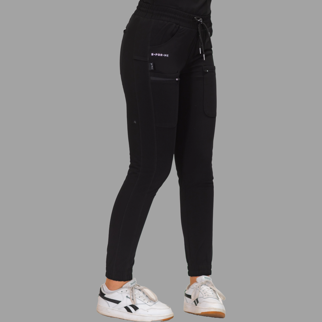 Women’s Waterproof Black Jogger, Scrubs Style 300