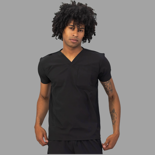 Men's Top Fways Black, Scrubs 530