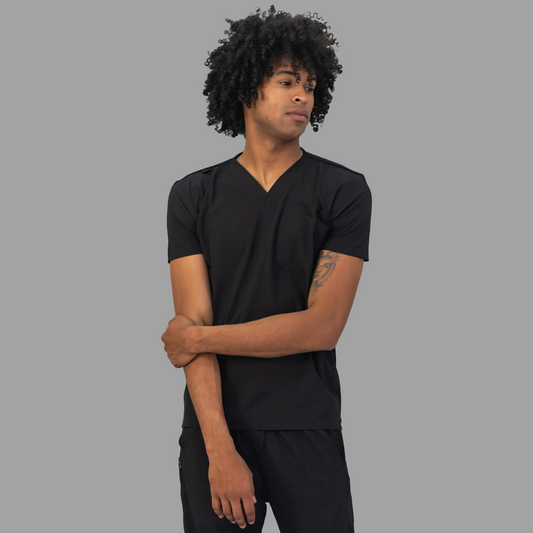 Men's Top Fways Black, Scrubs 530
