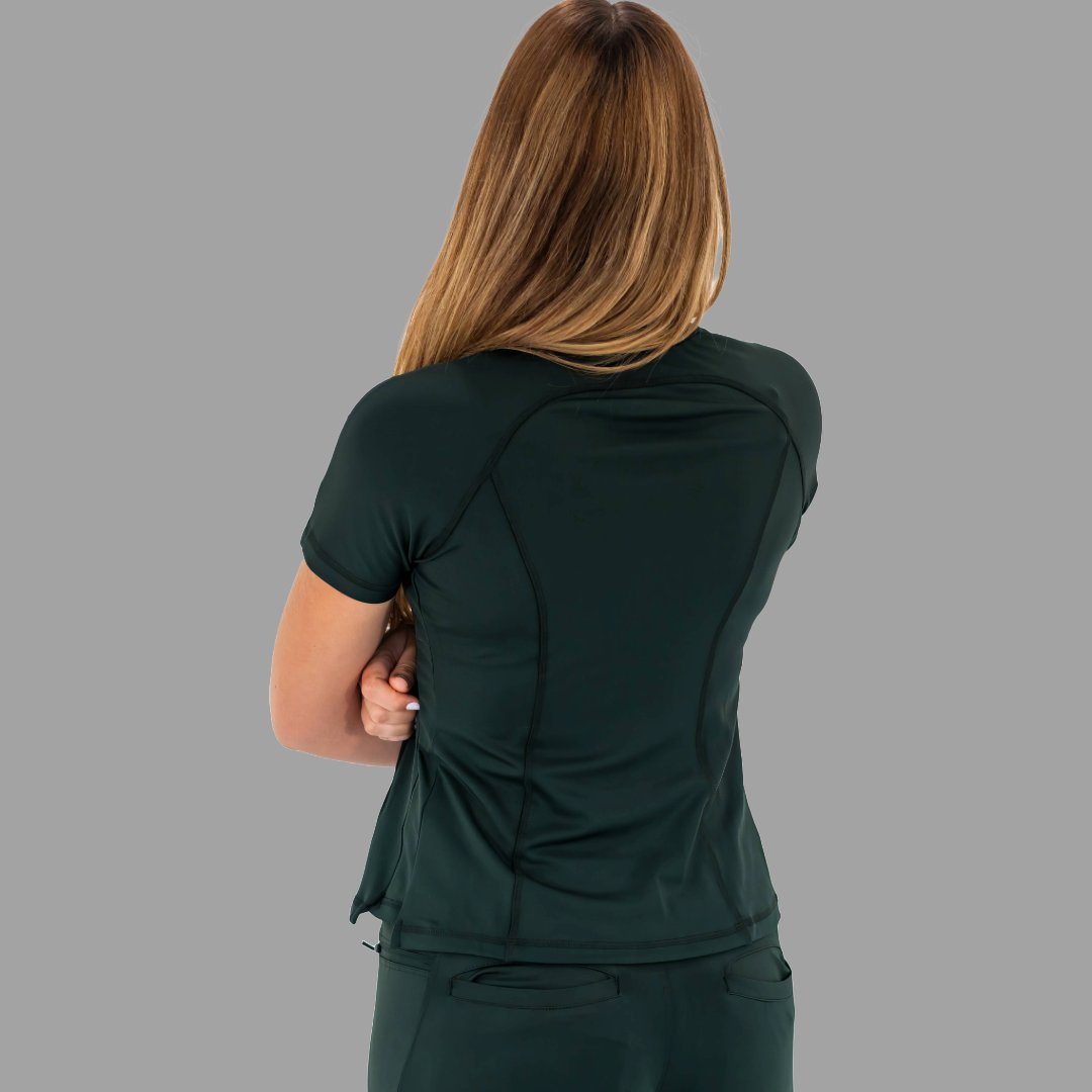 Women's Scrub Top 920 Super Stretch Bottle Green
