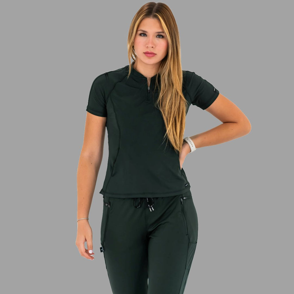 Women's Scrub Top 920 Super Stretch Bottle Green