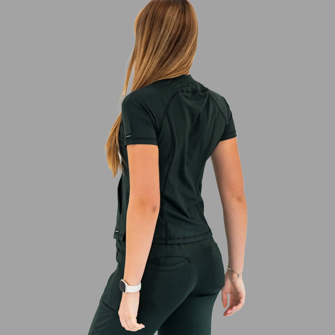 Women's Scrub Top 920 Super Stretch Bottle Green
