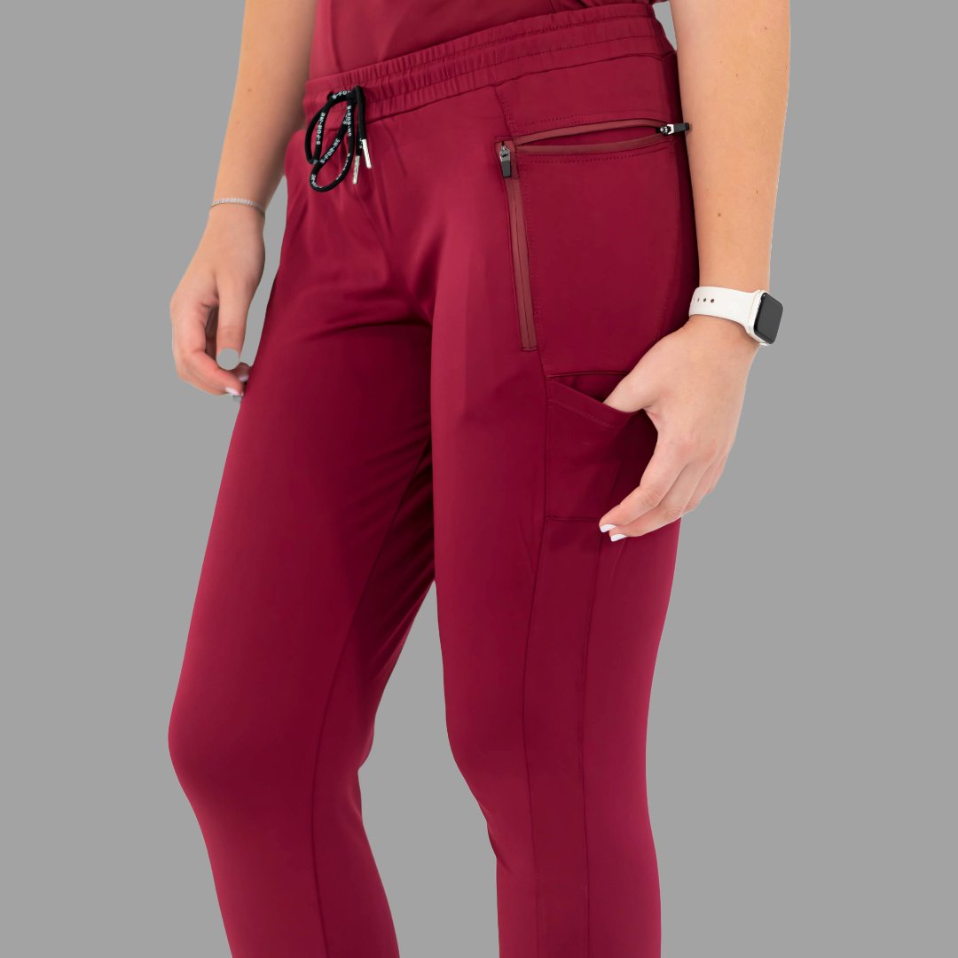 Women's Joggers 920 Super Stretch Burgundy, Scrubs 920